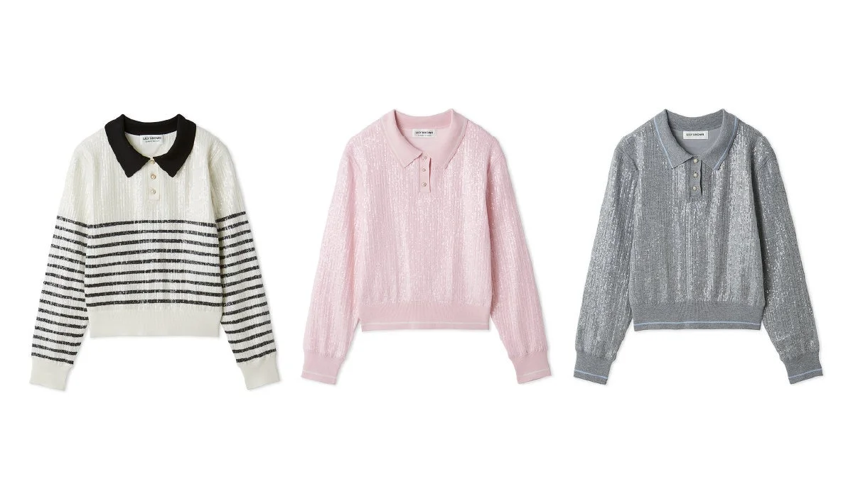 2wayスパンコールニットカーディガン