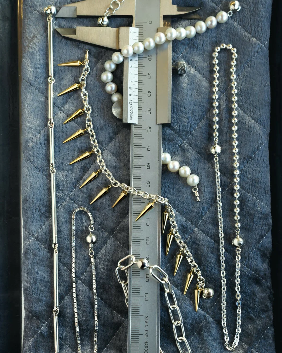 Patch Necklace -Mix Chain- 制作風景