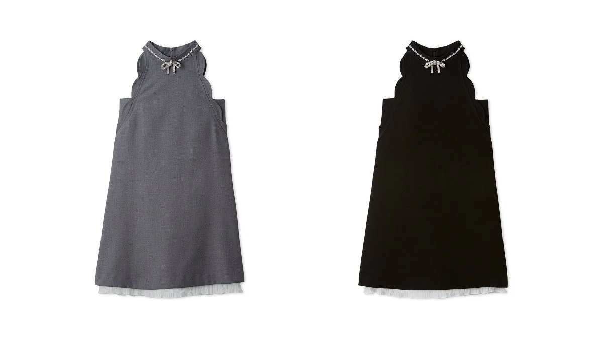 リボンビジュースカラップミニワンピース