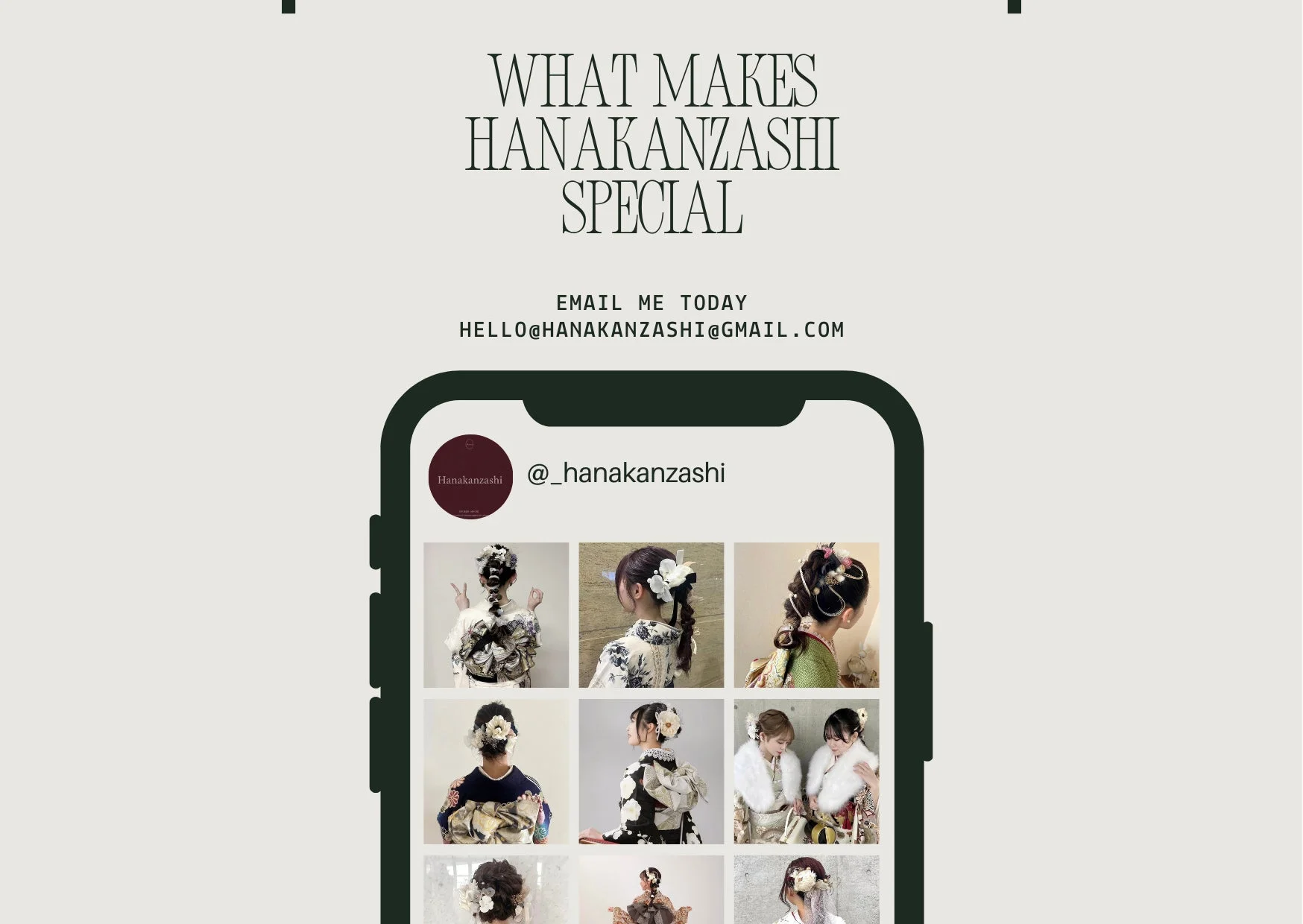 hanakanzashiヘアアレンジ