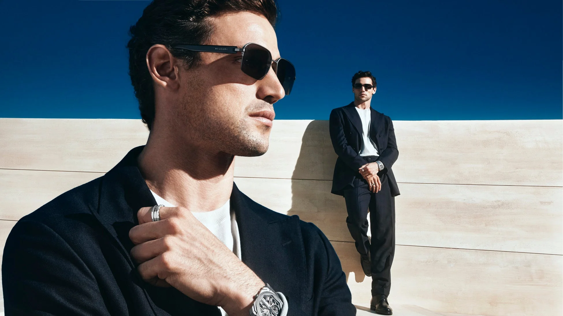 ブルガリ ダブル ビジョン キャンペーン 男性モデル