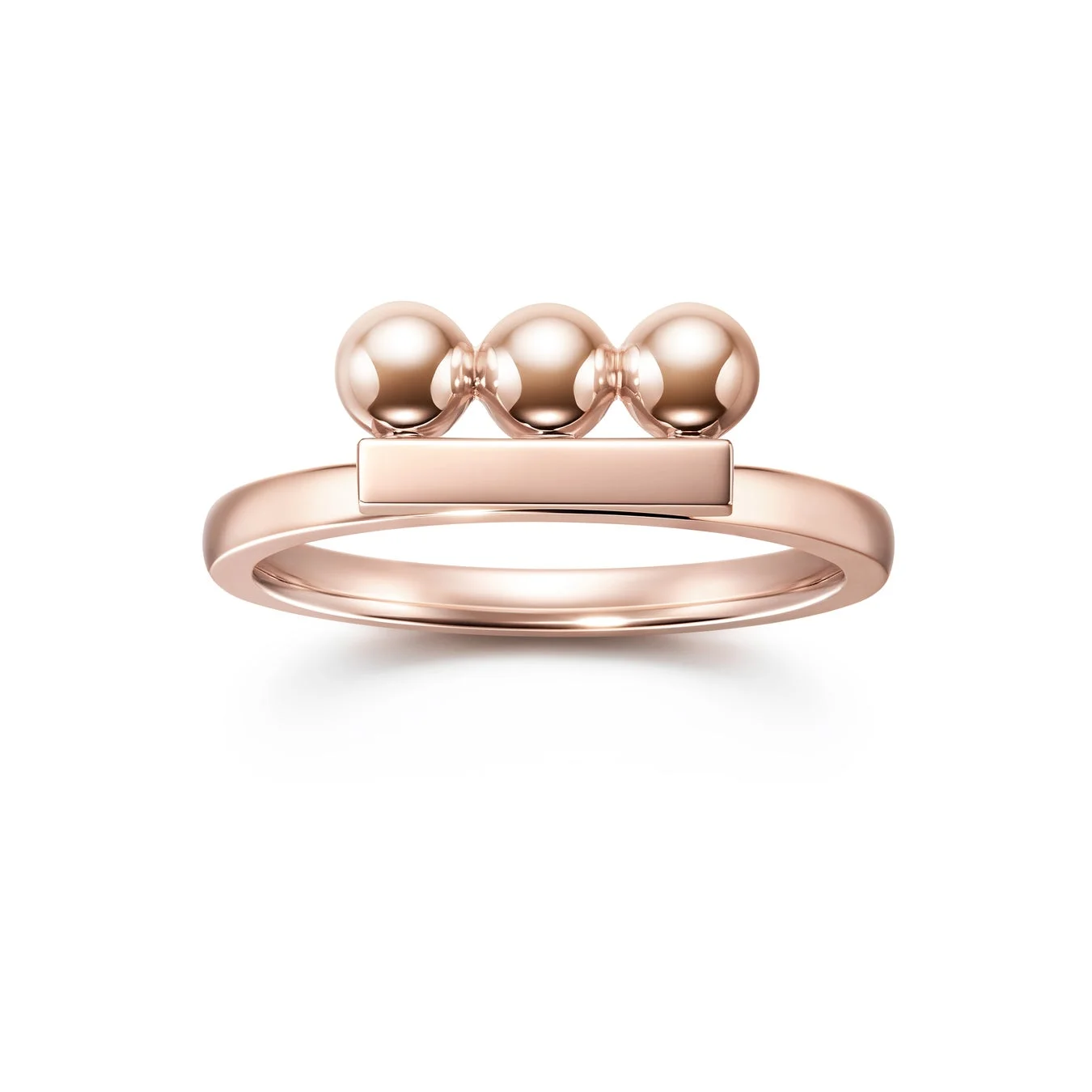 ローズゴールドのbalance shape neoリング