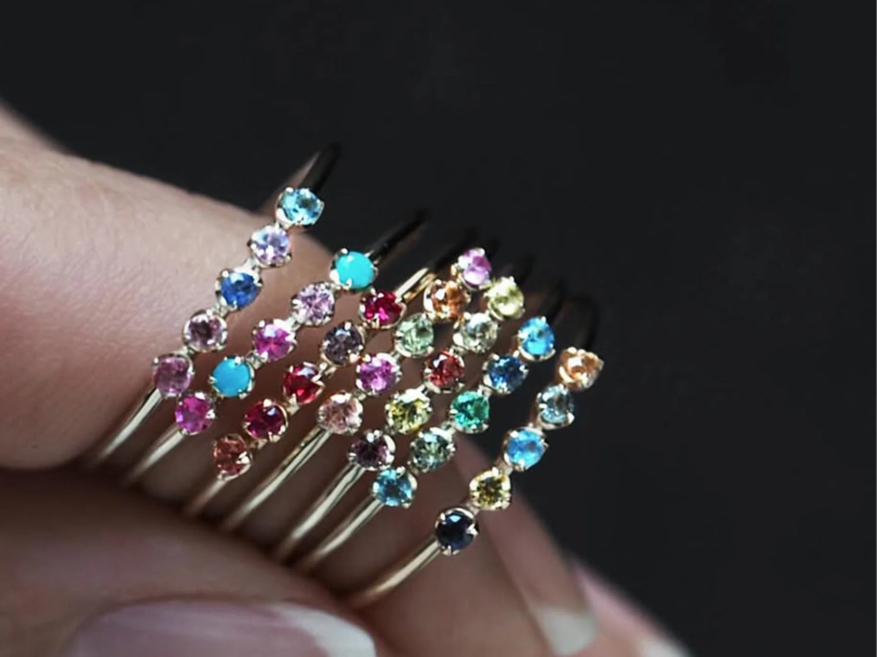 Luceリングの重ね付け