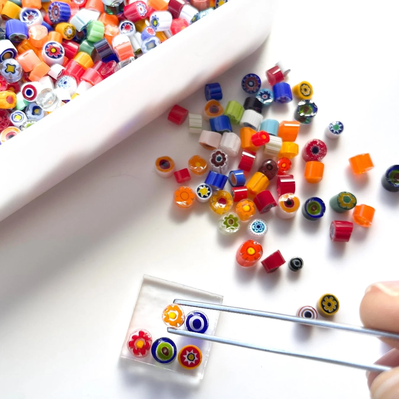 ミルフィオリビーズ