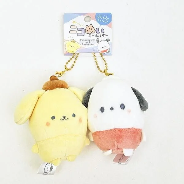 ポチャッコとポムポムプリンのニコぬいキーホルダー