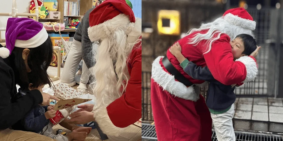 サンタと子供