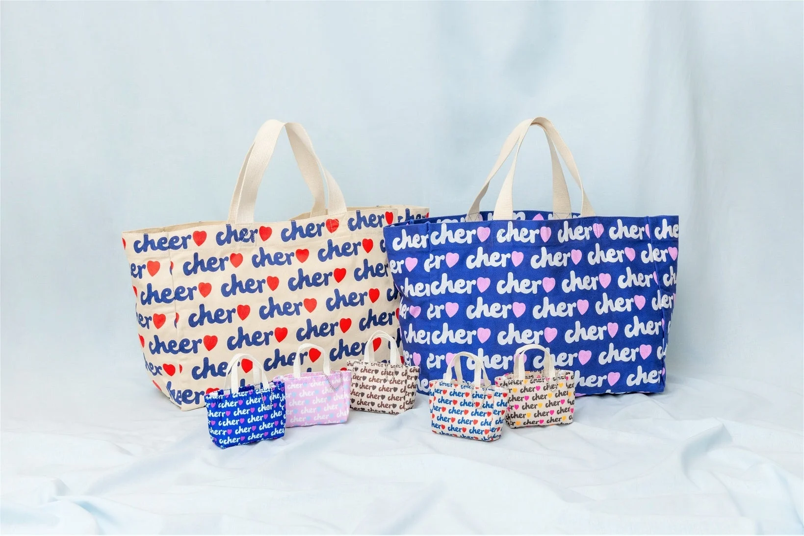 複数のCherミニバッグキーホルダー